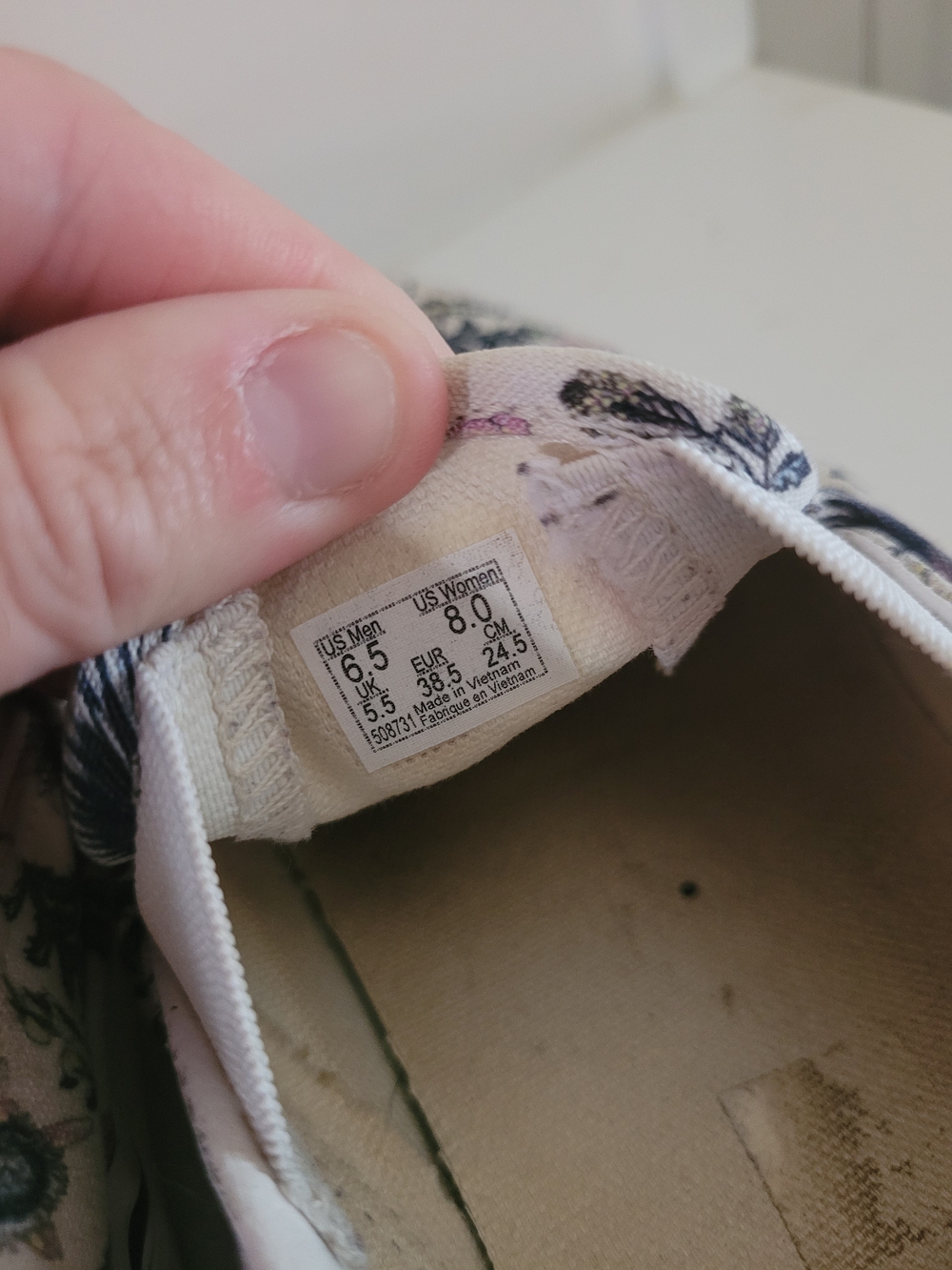 Vans Slip-On Floral Canvas Sneakers - Picture 13 of 13